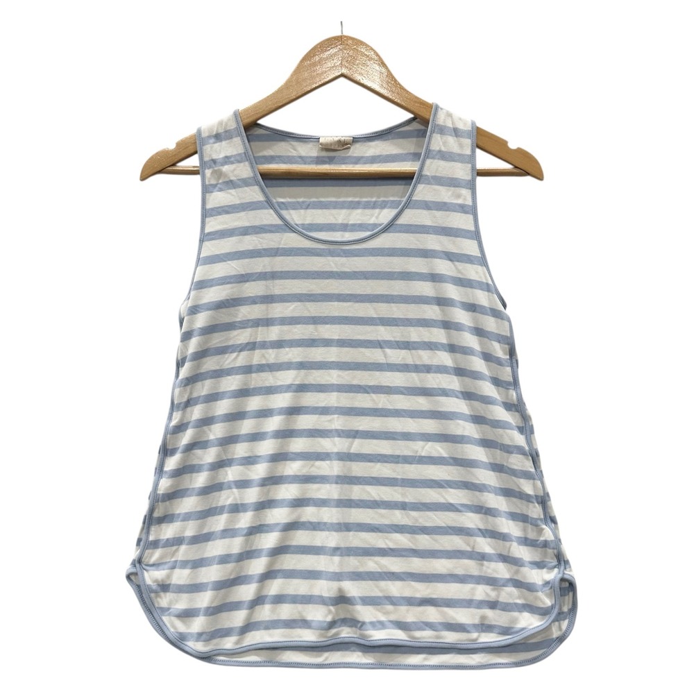 Lake Pajamas Blue White Striped Pima Cotton Tank Top Sleeveless XL Sleeptop